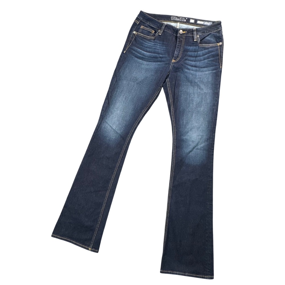 Miss Me Bootcut Jeans‎ Women's 30x34 Dark Wash Y2K Cowboycore Denim - Picture 2 of 12
